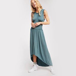 FREE PEOPLE Beach Morningside Teal Crop Top